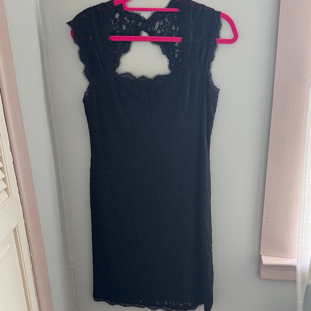 Adrianna Papell Black Lace Dress